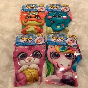 New Glove a Bubbles Kids Bubble Set of 4